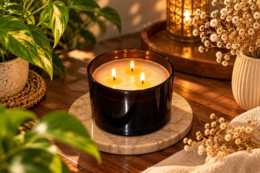 Triple Glow Bowl Candle — view 2