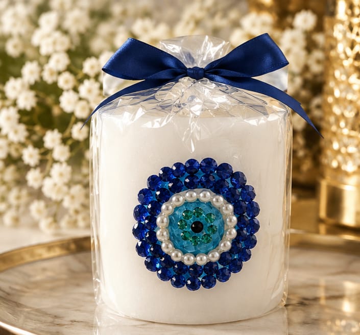 Elyra Nazar- Evil Eye Pillar candle